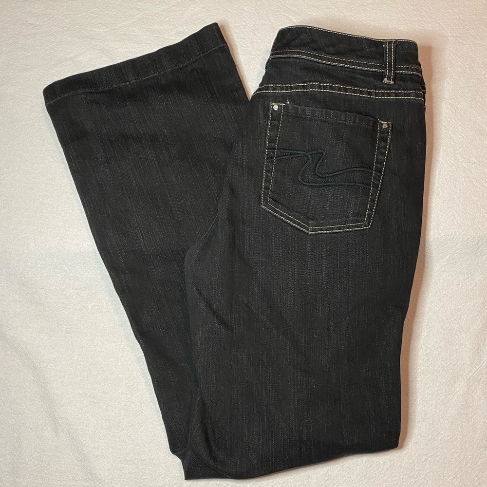 White House Black Market Women’s Bootcut Black Denim Jeans Size 10 S